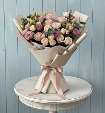 Букет цветов из:  Розы и Лизиантусы #REPLACE_PRED# Мирном Республика Крым