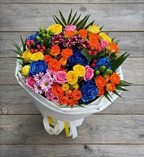 Букет цветов из:  Розы и Хризантемы в Мирном Республика Крым