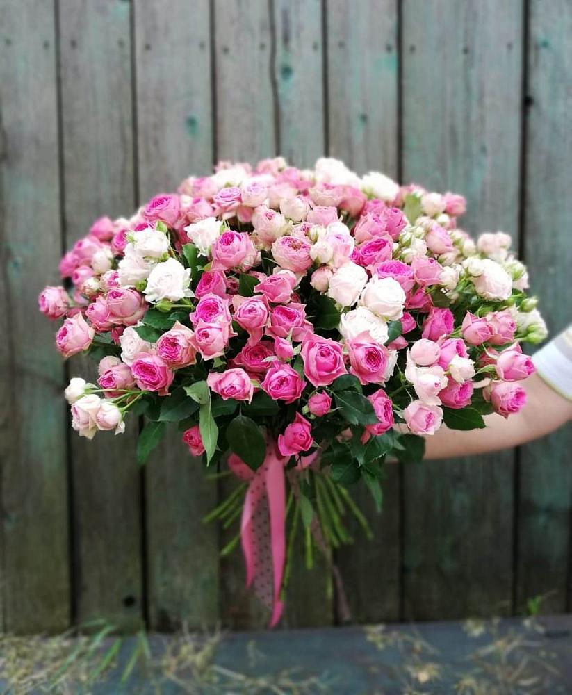 Букет Розовые кустовые розы Натали и Лав Лидия в Мирном Республика Крым