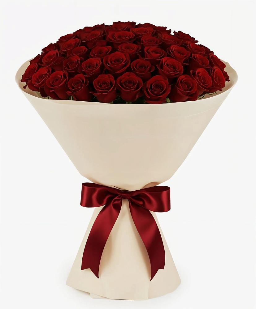 Букет 101 Бордовая роза Блэк Бакарра в Мирном Республика Крым