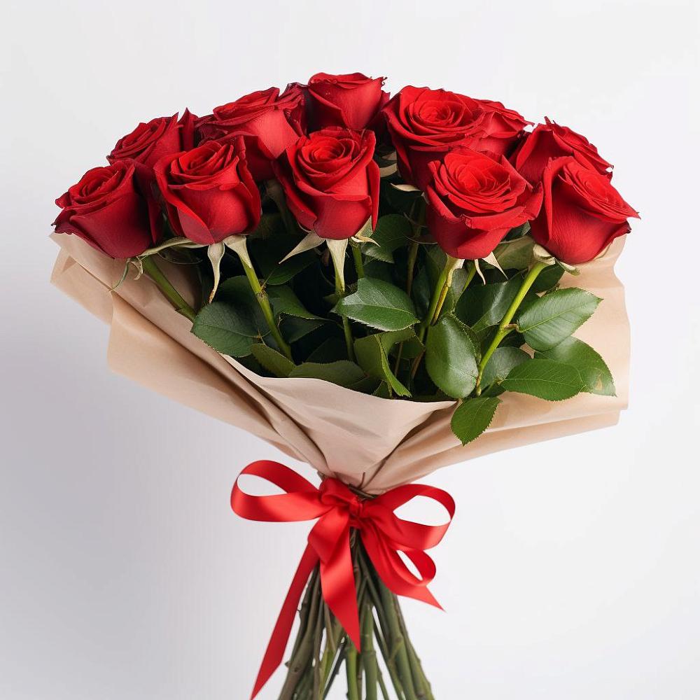 Букет 11 Красных роз Эдлесс Лав в Мирном Республика Крым
