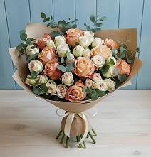 Букет цветов из:  Альстромерии и Розы #REPLACE_PRED# Мирном Республика Крым